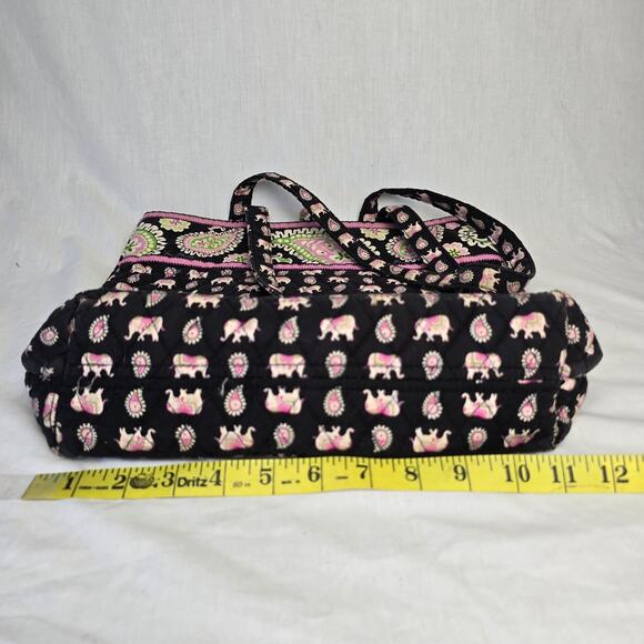 Vera Bradley Tote Pink Elephant Paisley Retired - Picture 13 of 14